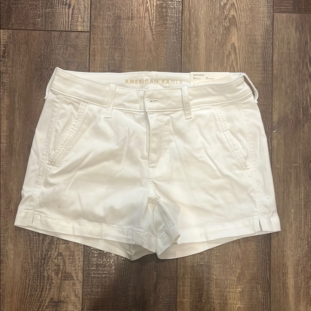 American Eagle Outfitters White High Waist Shorts
